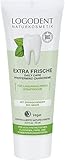 LOGODENT Naturkosmetik EXTRA FRISCHE daily care Pfefferminz Zahncreme,Mit Bio-Kamille und Bio-Pfefferminzöl, Zur Gesunderhaltung des Zahnfleisches, Vegan, 75ml (1er Pack)