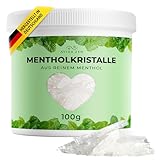 Mentholkristalle 100g, natürliche Menthol Kristalle in wiederverschließbarer Dose, Sauna Kristalle aus Minzöl, ideal für einen vitalisierenden Saunaaufguss