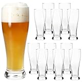 MamboCat 12er Set Baby-Weizenbiergläser klar 0,3 L I kleines Weißbier-Glas mit schlichtem & klassischem Design I Hefeweizen I für Daheim, Gastro, Hotel, Restaurant & Bar