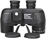 USCAMEL 10X50 Fernglas，HD Marine Fernglas Feldstecher mit Reichweitenanzeige, Multifunktions-Kompass, Ideal für Erwachsene Die Vogelbeobachtung, Die Jagd, Beim Segeln