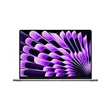 Apple 2023 MacBook Air mit M2-Chip: 15,3 Zoll Liquid Retina Display, 8 GB RAM, 512 GB SSD-Speicher, FaceTime HD 1080p Kamera, kompatibel mit iPhone/iPad – Grau