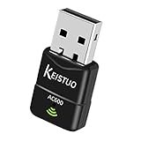 KEISTUO USB WLAN Stick AC600 mit Eingebautem Treiber, DualBand 5GHz/2,4GHz, USB WiFi Adapter für PC/Desktop/Laptop, Kompatibel mit Windows XP/7/8/10/11, WLAN USB-Adapter