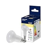 Müller-Licht Essentials LED Lampe Reflektor E14, warmweißes Licht (2700K), 4,8W ersetzt 40W, 470lm, Weiß