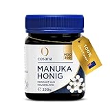 Cosana Manuka Honig 250 MGO + 250g – 100% Pur - Abgefüllt, versiegelt und zertifiziert in Neuseeland