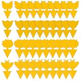 GeekerChip Gelbsticker,40 Stück Fliegenfalle,Klebrige Insektenfallen,Premium Sticker Fliegenfalle,Steckbare Fliegenfalle Gelbtafeln Gelbsticker,Wasserdicht und Ungiftig