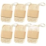 6 Stücke Luffa Schwamm Natürliche, Luffa Wasserwaschschwämme, Natürliche Luffa Peeling Biologisch abbaubare LuffSchwämme für Körperpflege, Dusche, Küche Scrubber