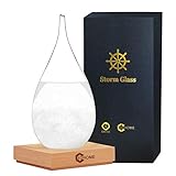 Sturm Glas, Wettervorhersage Wetterstation Mode kreativ Büro Desktop und Home Decor Wassertropfen Glasflasche, dekorative Flaschen für Home Office Wohnzimmer