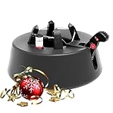 Blumixx Christmas-World Christbaumständer, Modell Taunus, für Baumhöhe bis 2,25 m, Weihnachtsbaumständer Tannenbaumständer mit Fußhebelfunktion und Einseiltechnik, 2,0 Liter Wassertank, Anthrazit