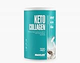 Maxler Keto Collagen Pulver - Kokosnuss - 320g - Rinderkollagen (Solugel TM) - Kollagen pulver mit Kokosöl - 10g Reine Kollagenpeptide pro Portion - 5,6g MCT Öl - 20 Collagen MCT Powder Portionen