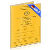 2er Set Impfpass Hülle/Impfausweis Hülle (9,9 x 13,7cm) transparent für Kinder und Erwachsene | robuste und passgenaue Schutzhülle für Impfausweis & alten Reisepass | Made in Germany