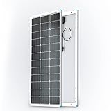 RENOGY 100W Solarpanel 12V Monokristallines Solarmodul Photovoltaik Solarzelle ideal zum Laden von 12V Batterien,Wohnmobil, Balkon, Haus, Garten, Wohnwagen, Boot, netzunabhängige Anwendungen