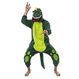 Spooktacular Creations Unisex Pyjama Plüsch Jumpsuit Einteiliges Dinosaurier Tier Kostüm für Erwachsene