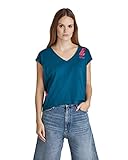 G-STAR RAW Damen Sports Back Graphic Loose Top, Blau (nitro D21577-336-1861), M