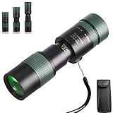 Verbessert 10-300x40 Monokular Teleskop Fernrohr für Erwachsene, Zoom Mit BAK4 und FMC Objektiven für Konzerte, Vogelbeobachtung, Sternbeobachtung