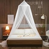 Moskitonetz Bett, Moskitonetz, Mückennetz Bett, Moskitonetz Outdoor, Mückennetz, Fliegennetz Bett, Einfache Installation Ideal für Schlafzimmer Dekorativ, Reisen mit Aufbewahrungstasche