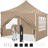 Pavillon 3x3 Wasserdicht Stabil Winterfest mit 4 Seitenwände