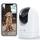 MUBVIEW 2K Überwachungskamera, Überwachung Innen,Baby,24/7 WLAN,360°Hunde Kamera,Nachtsicht,Zwei-Wege-Audio,Haustierkamera,Bewegungsverfolgung,SD&Cloud