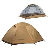 BISINNA Zelt 2 Personen | 3-4 Jahreszeiten Wasserdicht & Winddicht | Ultraleichtes Trekkingzelt mit Blitzaufbau & Kompakt Packmaß für Camping, Wandern, Festival​