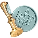 SEALED® Personalisierter Siegelstempel mit Wunschinitialen für Hochzeit und besondere Anlässe - Eleganter Wachssiegel Stempel mit 2 Buchstaben