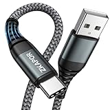 ZKAPOR USB C Kabel 1M, Schnellladekabel USB C 3A Nylon Geflochtenes USB Type C Ladekabel Kompatibel Mit iPhone 15/15 Pro Max, Samsung Galaxy S23/S22/S21/S10, Note 10, Huawei P40/P30, Google Pixel​