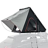 Prime Tech | Hartschalen-Autodachzelt Gamma L Serie 2.0 | Dachzelt mit Automatiköffnung | Aluminium-Leichtbau nur 52 kg | wasserdicht & windschnittig | Teleskopleiter bis 230 cm