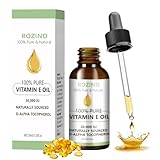 Vitamin E öl,Vitamin E öl Bio für Kosmetik,Bio Vit E Tropfen oil für Narben,Gesicht & Körper,Natürliche Inhaltsstoffe,Straffung Prallen Haut,30ml