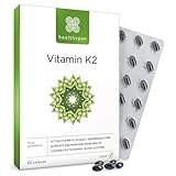 Healthspan Vitamin K2 75 µg | Knochen- und Blutgesundheit | Reinste und aktivste Form | Vegan | 60 Kapseln