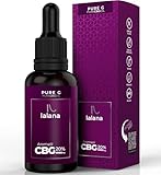 Lalana Oil® CBG-Öl - PURE G CBG-Öl 20% | 30ml | 6000 mg reines CBG | Verbesserte Formel - Bio-Hanföl, Limonen und Piperin | Aromaöl