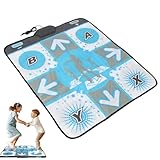 Elektronische Tanzmatte, Dance Floor Mat Electronics Pad mit Touchpad auf vier Wege, tragbares Spielspiel, Matte für die Herausforderung der Arbeiter für Hausfrauen