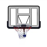 Basketballkorb PVC Wandmontierter Basketball-Reifen, Outdoor-Schulspielplatz Sportgeräte, Kinder Erwachsene Basketball-Board 110x75cm