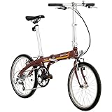 Dahon Unisex Fahrrad Piazza D8 Faltrad, 8-Gang, 20', braun, 11638