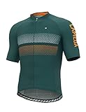 LAMEDA Radtrikot Fahrradtrikot Herren Kurzarm Funktionsshirt T Shirt Atmungsaktiv Schnell Trocknen Fahrradbekleidung Damen Kurz für Radsport Fitness Blau&Grün L