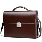 ZQKGTYIIW Aktentasche for Damen, Aktentasche, Diagonalpaket, PU-Leder, Laptop-Business-Tasche, Handtaschen (Color : Auburn)