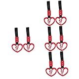 Amosfun 4 Sätze Elektrostatische Gürteldekoration Für Autos Auto Griff Riemen Schlüssel Einfach Auto-handschlaufenringe Zubehör Zum Aufhängen Von Autos Suv-zubehör Plastik 2 Stück * 4