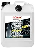 SONAX FelgenBeast (5 Liter) entfernt selbst biestige Verschmutzungen auf allen polierten, verchromten und matten Stahl- & Leichtmetallfelgen | Art-Nr. 04335000