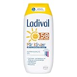 Ladival Kinder bei Allergischer Haut Sonnenschutz Gel LSF 50+ – geeignet bei Sonnenallergie – Parfümfrei, ohne Farb- und Konservierungsstoffe – wasserfest – 1 x 200 ml