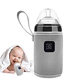 Auto Fläschchen-/Babykostwärmer,Flaschenwärmer Baby Tasche,Babyflaschenwärmer USB Flaschenwärmer,3 Temperatur Verstellbarer Tragbarer Babyflaschenwärmer,USB Wiederaufladbar Warme Milch Werkzeug