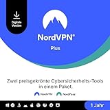 NordVPN Plus, 1 Jahr, VPN- und Passwort-Manager-Software-Bundle, Digitaler Code