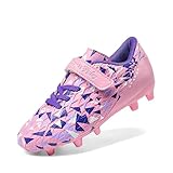 DREAM PAIRS Fußballschuhe Kinder Jungen Fußballschuhe Mädchen Atmungsaktive Fussball Schuhe Unisex Halle Trainingsschuhe Sportschueh für Outdoor,Size 30,PINK/LILA,SDSO2307K