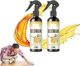 Natürliches Mikromolekularisiertes Bienenwachsspray, Bienenwachs-Spray-Reiniger, Bienenwachs-Möbelpolitur-Spray, Natürliches Mikromolekül-Bienenwachsspray, Möbelbienenwachsspray Für Möbelpflege (2pcs)