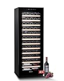 Kalamera Weinkühlschrank Schwarz, 65 flaschen, 170 Liter, LED-Display zur Temperaturregulierung, KRC-170AFG