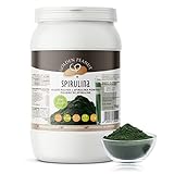 GOLDEN PEANUT Spirulina Algen Pulver 1 kg – 100% reines Spirulinapulver, Zellwände aufgebrochen, Premium Qualität, roh, vegan