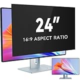 IPROKKO 24 Zoll Computer Sichtschutzfolie for 16:9 Monitor, Abnehmbarer Sichtschutz Anti Blaulicht Blendschutz Blickschutzfolie Displayschutz Blickschutzfilter für 24 zoll Hp Dell Acer Lenovo Asus