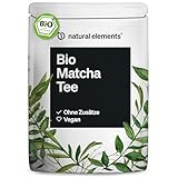 natural elements Bio Matcha Pulver - 100g Premium Japan Matcha Tee - Grünteepulver - Ohne Zusätze, rein natürlich, im wiederverschließbaren Beutel - laborgeprüft und in Deutschland produziert