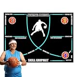 Generisch Portable Bounce Mat – Training Pad for Home | Rubber Build with Anti Slip Texture, Silent Dribbling, Foldable Practice Tool, Large Skill Area, Kids Basketball Use, Comfortable Daily