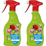 Curamat Plus Universal-Pilzfrei AF, anwendungsfertiges Spray gegen Pilzkrankeiten an Rosen, Zierpflanzen und Gemüse, 500 ml (Packung mit 2)