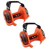 SOLUSTRE Verstellbare Leuchtende Fersenrollen aus Robustem PVC für Outdoor Rollschuh Zubehör Balance Training und Ganzkörperfitness