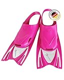 AQUAZON JOY Kinder Schwimmflossen, leicht anzuziehen, superflexibles Material zum Schwimmen und Schnorcheln in trendigen Farben Größen 28 - 35, Farbe:pink, Größe:25/29