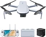 Potensic ATOM 4K GPS Drohne mit 3-Achsen-Gimbal, 96 Min. Lange Flugzeit, 6KM FPV Übertragung, Visuelles Folgen/QuickShots/RTH, unter 249g, Windstärke 5, 12MP Fotos Kameradrohne für Anfänger Erwachsene