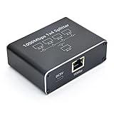 Gigabit-Ethernet-Splitter, gliship High-Speed 1000Mbps Netzwerk-Splitter mit USB-Stromkabel, RJ45-LAN-Splitter-Adapter für Cat5/5e/6/7/8-Kabel (Ethernet-Spltter 1 zu 2)